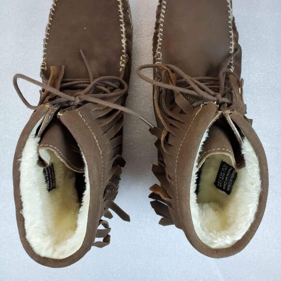 Aldo Men's Sumeriski Brown Leather Moccasin Boots NIB | US 10.5 - Picture 3 of 9
